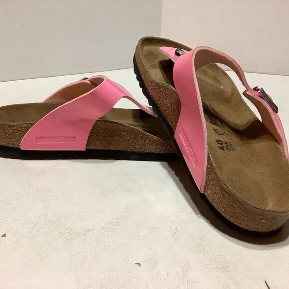 Birkenstock Gizeh Pink Thong Sandals Slip On Regular Width Size 40 - Picture 8 of 9